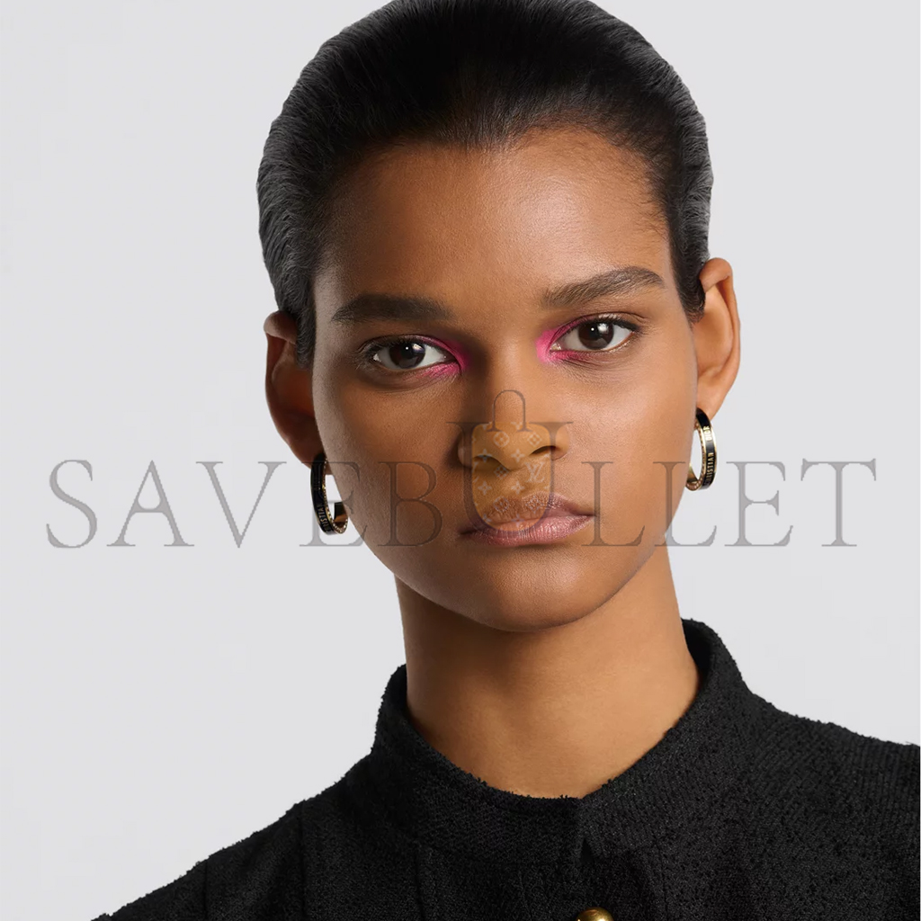 D*or night code hoop earrings e3473womlq_d307